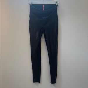 NWOT SPANX Black Faux Leather Leggings